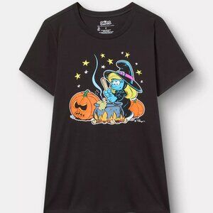 ❤️NWT TORRID TUNIC TEE SMURF SMURFETTE WITCH HALLOWEEN - COTTON - PLUS SIZE